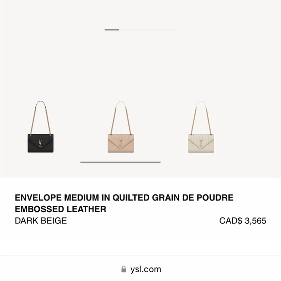 Authentic Envelope medium grained calfskin chain bag - Picture 17 of 17